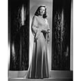 thumbnail image 1 of Gene Tierney Models An Apricot Wool Evening Coat With Gold Turquoise And Crystal Trimming 1946 Photo Print, 1 of 2