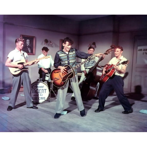 Gene Vincent And Blue Caps Rare 24X36 Classic Hollywood Poster