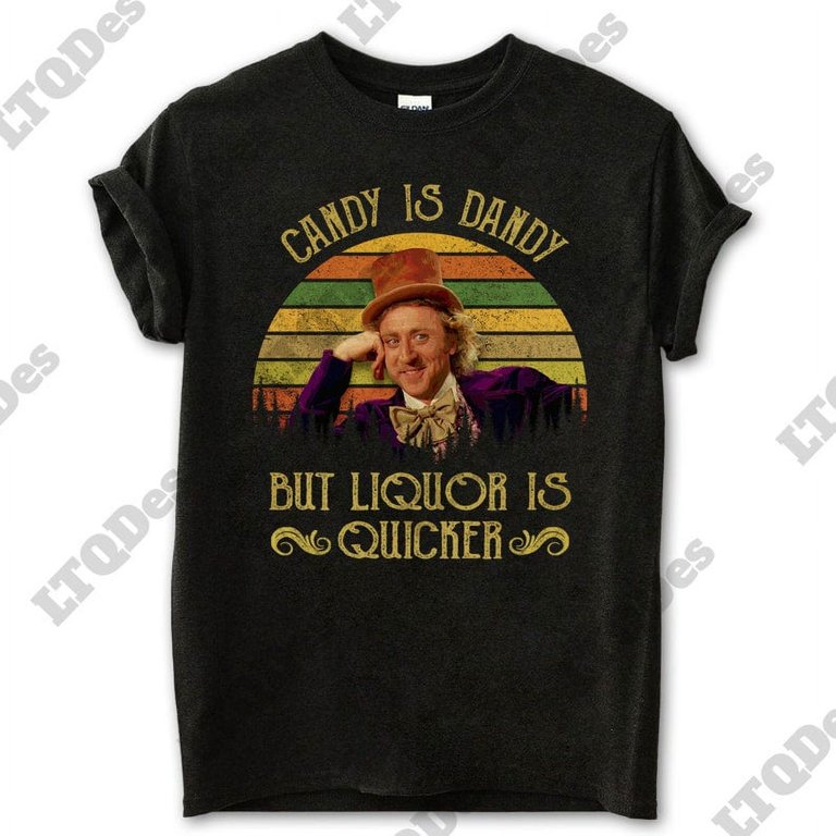Gene Wilder Candy Is Dandy But Liquor Is Quicker Vintage T-Shirt