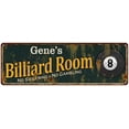thumbnail image 1 of Gene's Billiard Room Green Sign Man Cave 6x18 206180009061, 1 of 1