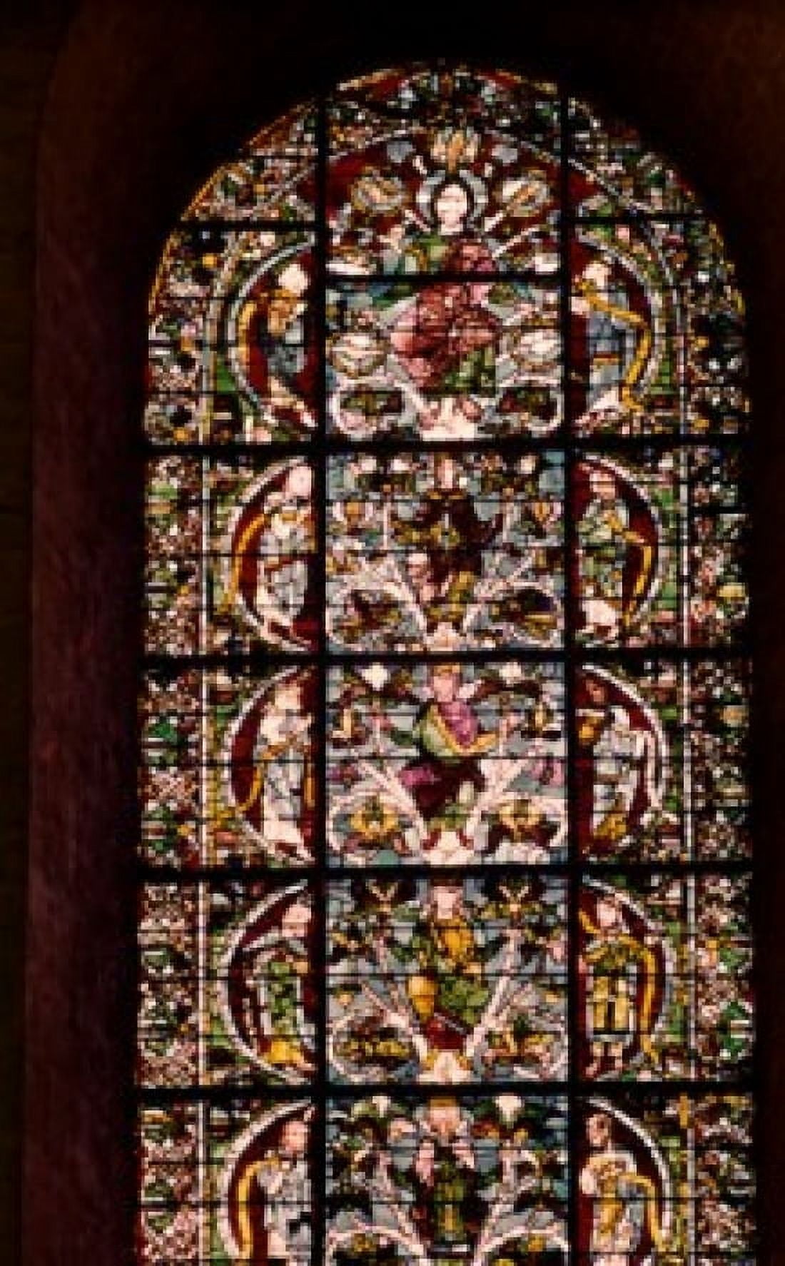 Genealogical Tree of Jesus Stained Glass Chartres Cathedral France Canvas Art - (18 x 24)