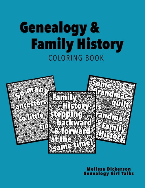 Genealogy & Family History Coloring Book (Paperback)