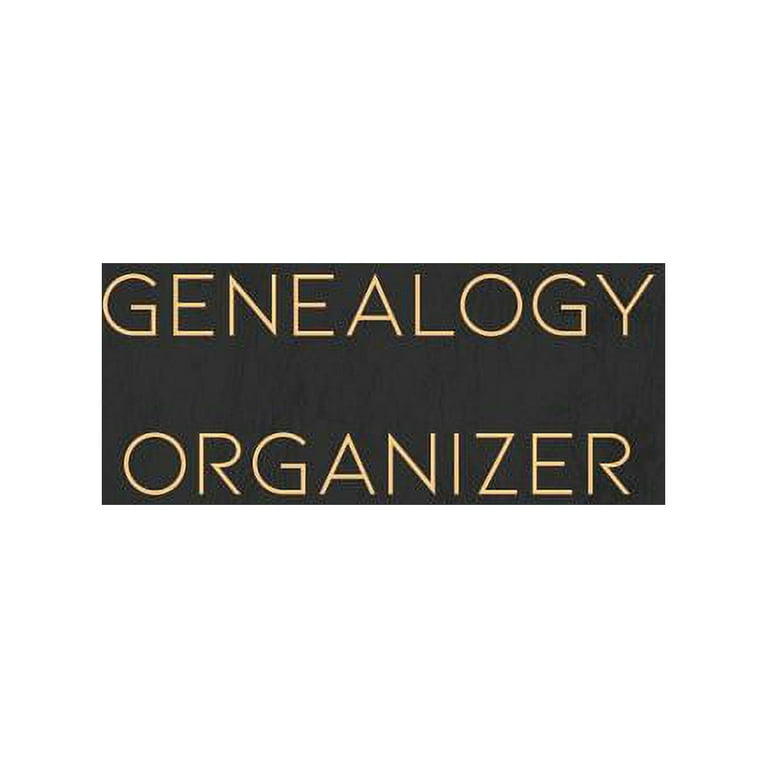 Genealogy Organizer : Track and Record Your Research Into Your Family  History (Paperback) 