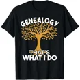 thumbnail image 1 of Genealogy That'S What I Do Women Ancestral Family Tree T-Shirt Unisex S-5XL Hot Trending Shirt, Vintage Birthday Gift, 1 of 2