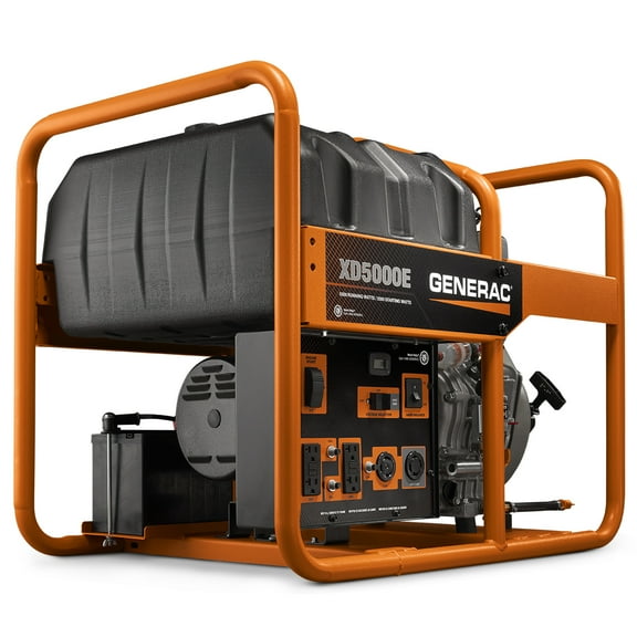 Generac 5000W Electric Start Power Generator, Hour meter