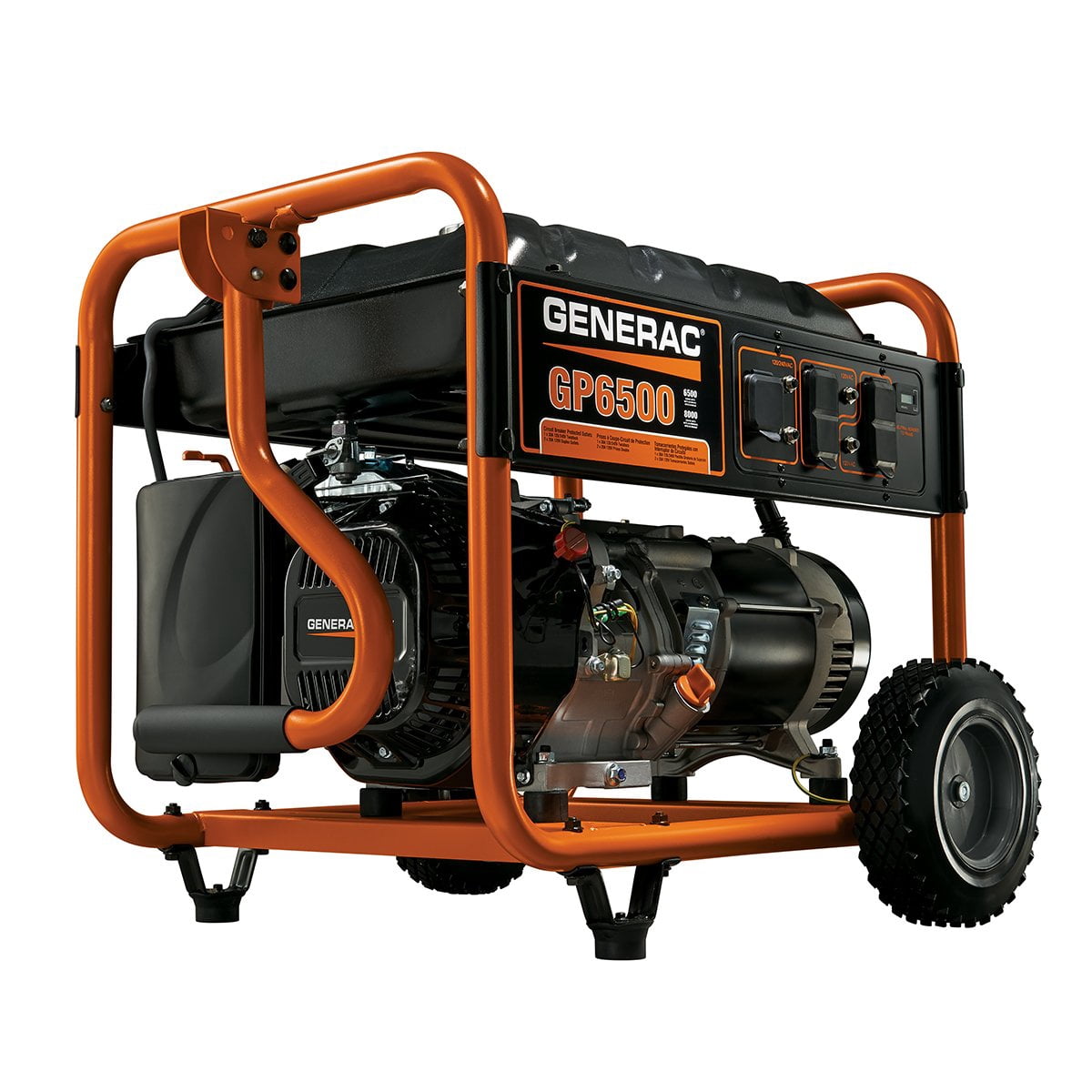 Generac 5940 GP6500 6500W Running/8125W Starting Gas Powered Portable Generator