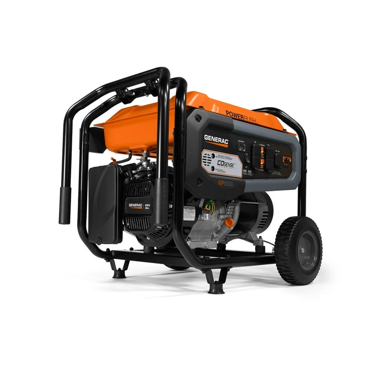 GENERAC 7681 6500 Watt GP Portable Generator, 7.0 gal, Gasoline GENERAC 7681 6500 Watt GP Portable Generator, 7.0 gal, Gasoline