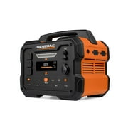 Generac 8025 Power Station 1600/3200 Watts 1086Wh Battery Powered Portable Generator - Solar Panel Charging Compatible
