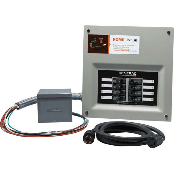 Generac Homelink 30A Generator Transfer Switch - Pack of 2 Indoor & Outdoor Use, NEC-Compliant