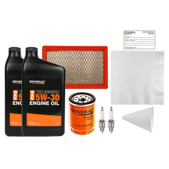 Generac Maintenance Kit for 11KW Evolution Standby Units (Includes 5w30 Synthetic Oil) 2013 0J93210SSM