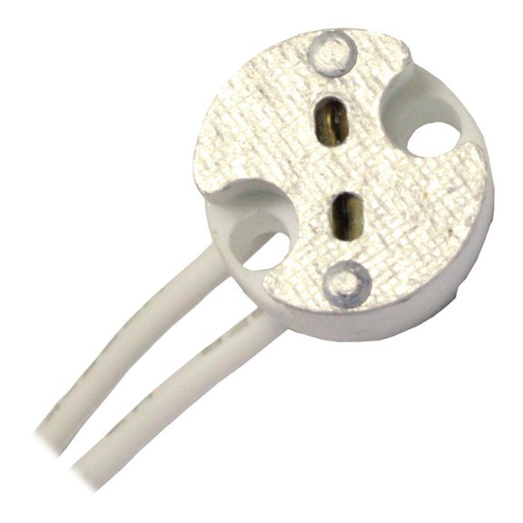 General 0345 - 250 watt 1,000 volt Two Hole Mount Halogen Socket (HALOGEN TWO HOLE SOCKET)