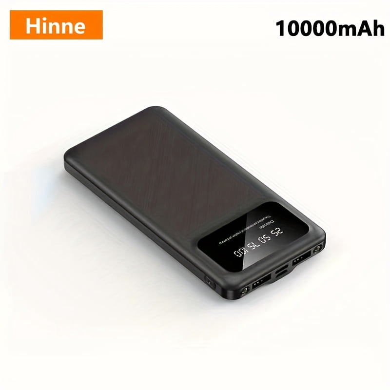 General 10000/20000mAh High-capacity Portable Power Bank, 5V2.1A Portable USB Charger, Compatible with Android/iPhone Devices(2*USB Output, Type-c, Micro), with LED And Digital Display