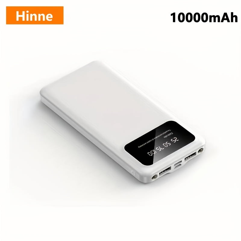 General 10000/20000mAh High-capacity Portable Power Bank, 5V2.1A Portable USB Charger, Compatible with Android/iPhone Devices(2*USB Output, Type-c, Micro), with LED And Digital Display
