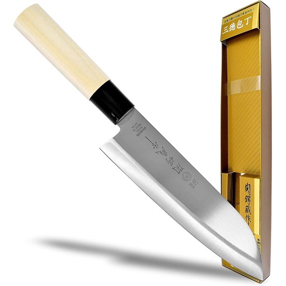 General 1545, High Carbon Stainless Steel Santoku Chef Kitchen Sushi Knife 170mm – Made in Japan