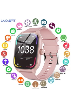 2.01 Smartwatch: Wireless Calling, IP68 Waterproof, 100+ Sports Modes, Sleep & Health Tracker, Magnetic Charging for Android/iOS, Unisex Design