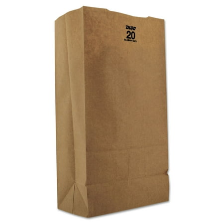 General #20 Paper Grocery, 57lb Kraft, Extra Heavy-Duty 8 1/4x5 5/16 x16 1/8, 500 bags