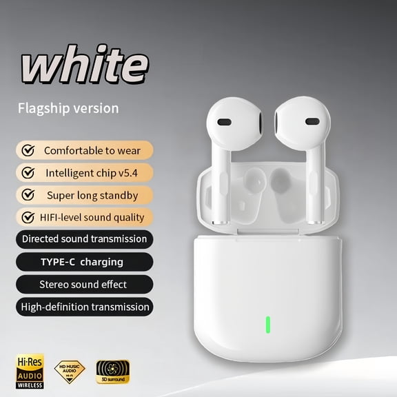 General 2025 New TWS Wireless Earbuds - Unmatched True Wireless Convenience with Ergonomic Design for Maximum Comfort And High-Fidelity Sound Featuring Bass, ACC Stereo HD Calling-Perfect for Android