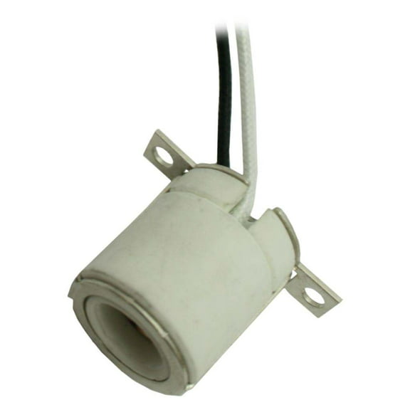 General 22369 - Halogen Miniature Candelabra Base Lamp Holder with Flange (LH0647)