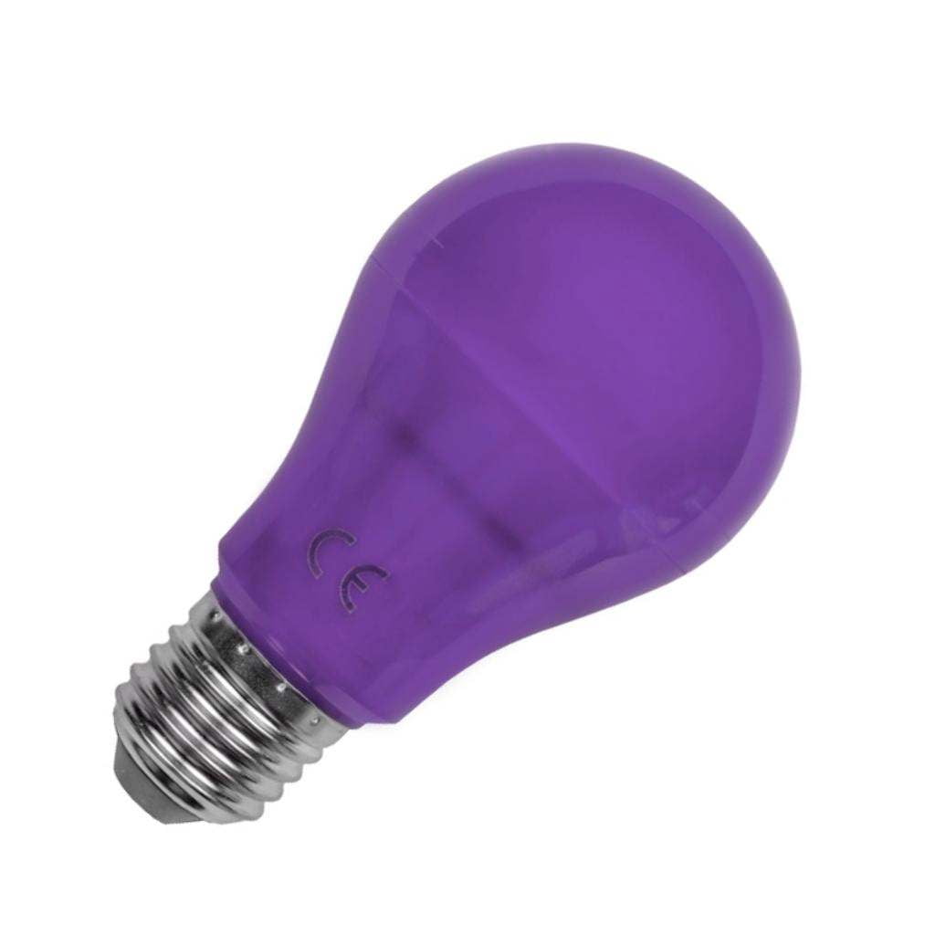 First Purple Led General 50190 - LED-A19-5W-PURPLE Colored LED Light Bulb - Walmart.com