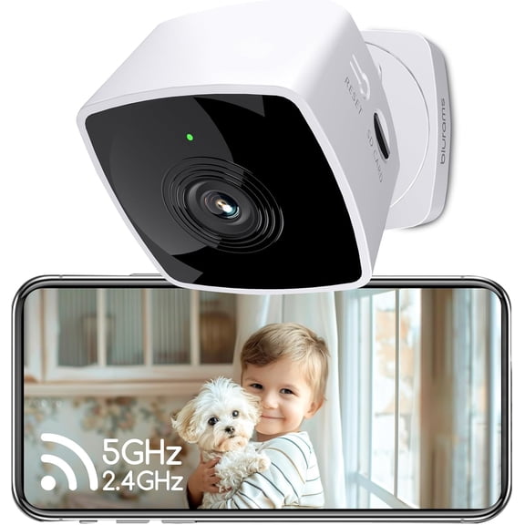 General 5GHz Cameras for Home Security, 2K Security Camera Indoor, Pet Camera with Phone App, Indoor Camera w/AI Motion Detection, 2-Way Audio, Compatible with Alexa&Google Home, WiFi 6