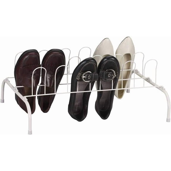 General 9-Pair Wire Shoe Rack, White