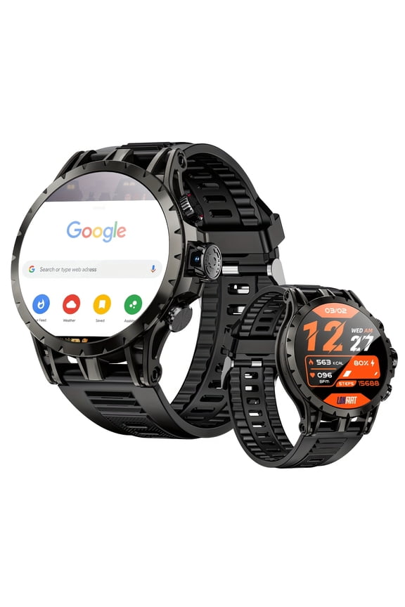 APPLLP 4 Android Smart Watch Featuring a Rotating Camera, Round AMOLED Touchscreen, And 4G Network Smart Band