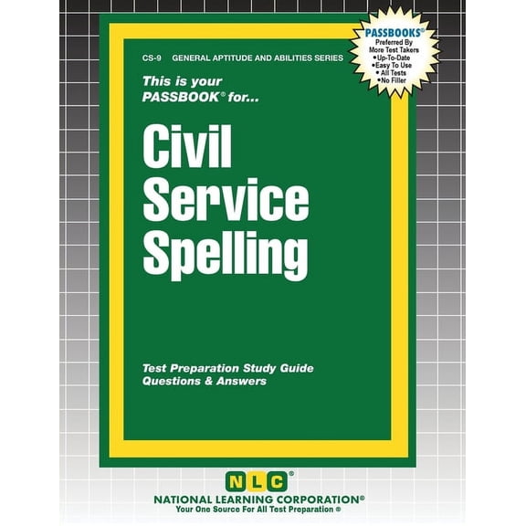 General Aptitude & Abilities Civil Service Spelling, Book 9, (Paperback)