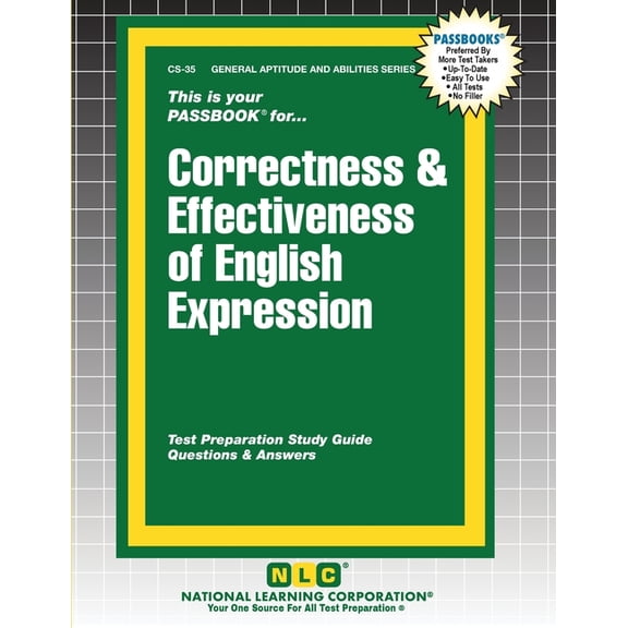 General Aptitude and Abilities Correctness & Effectiveness of English Expression, Book 35, (Paperback)