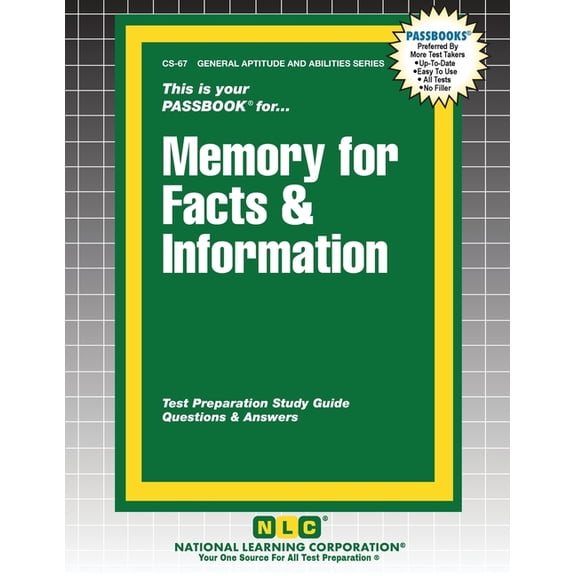 General Aptitude and Abilities Memory for Facts & Information, Book 67, (Paperback)