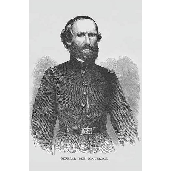 General Ben McCulloch-Fine Art Canvas Print (20" x 30")