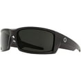 thumbnail image 1 of General Black/Happy Gray Green Rectangle Sunglasses For Men + FREE Complimentary Eyewear Kit, 1 of 4