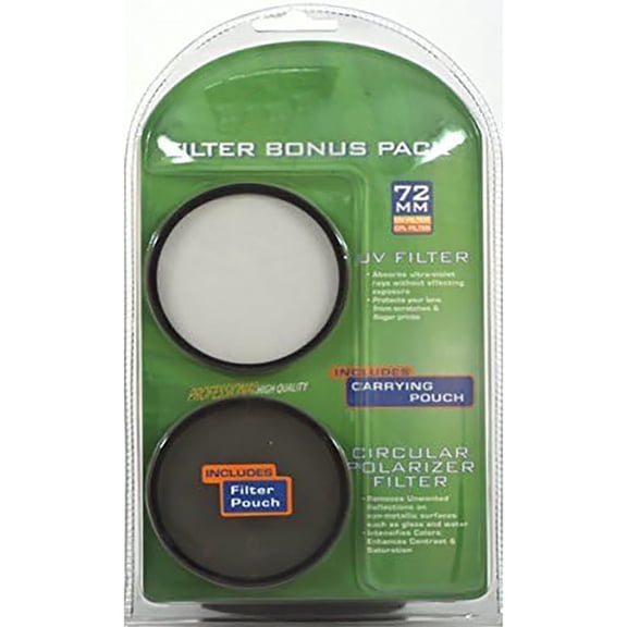 General Brand 72MM UV/CPL Bonus Pack Filter
