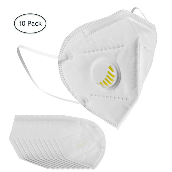 General Brand KN95 Protective Face Masks with Filter (10 Pack)