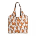 thumbnail image 1 of General Bunny Pattern Colorful Animals Canvas Shoulder Bag, 1 of 7