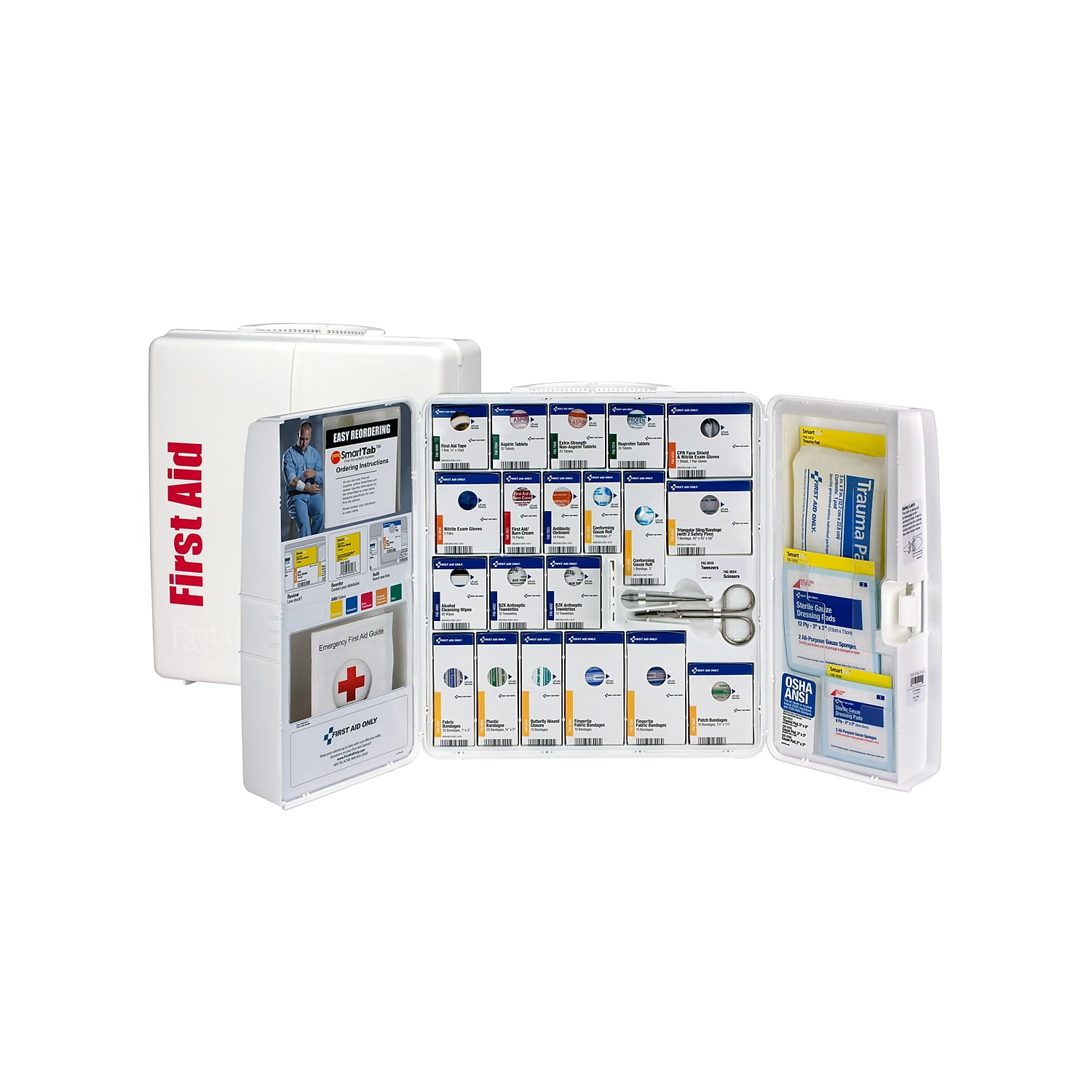 Large White Plastic First Aid Cabinet for 50 People