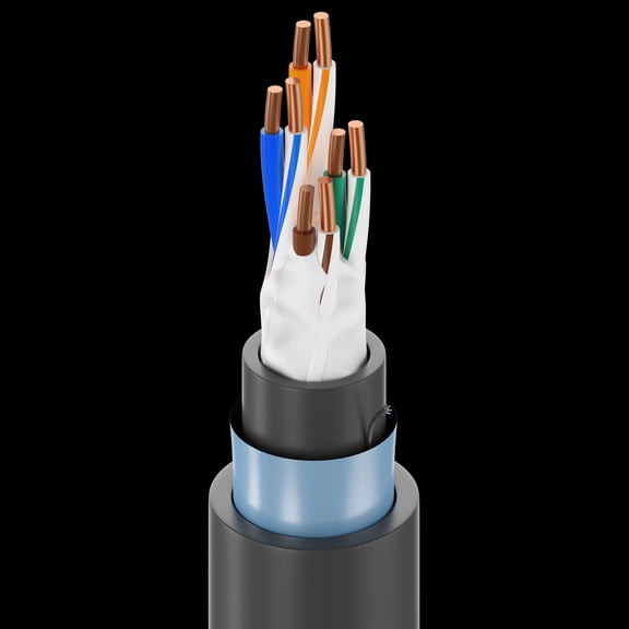 General Cable GenSpeed Cat6 Plenum Cable 1000ft White 23AWG Solid Copper