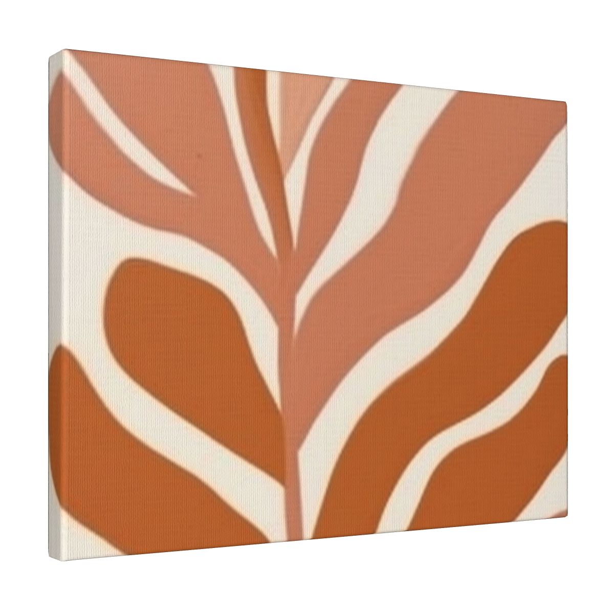 General Canvas Wall Art For Bedroom Abstract Leaves 16x20in White