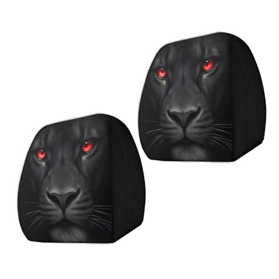 General Car Headrest Covers Patterns Polyester Fabric Comfortable & Washable Headrest Covers for Vehicle