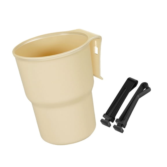 General Car Vent Cup Holders Phone Stand with Adjustable Clamp Multiple Angles Rotation & Build In Storage Compartment