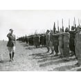 thumbnail image 1 of General Charles Degaulle Reviews French Expeditionary Forces. Montenero Area History (24 x 18), 1 of 2