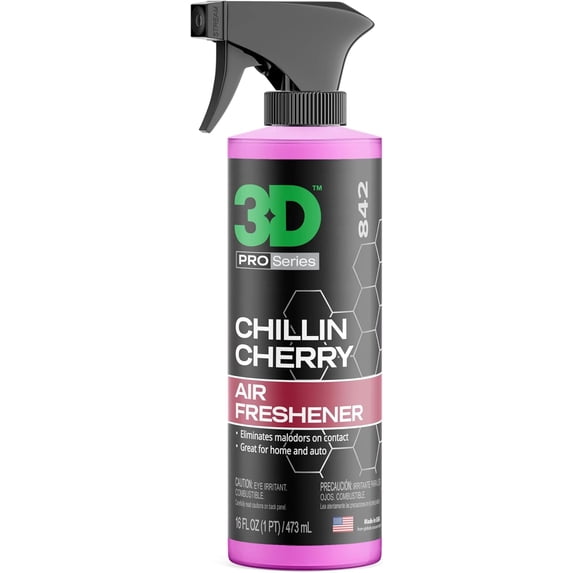 General Chillin Cherry Car Air Freshener – 16oz Spray – Natural Cherry Scent from Real Fruit – Water-Based, Non-Toxic, Safe for Pets & People – Long-Lasting Deodorizer
