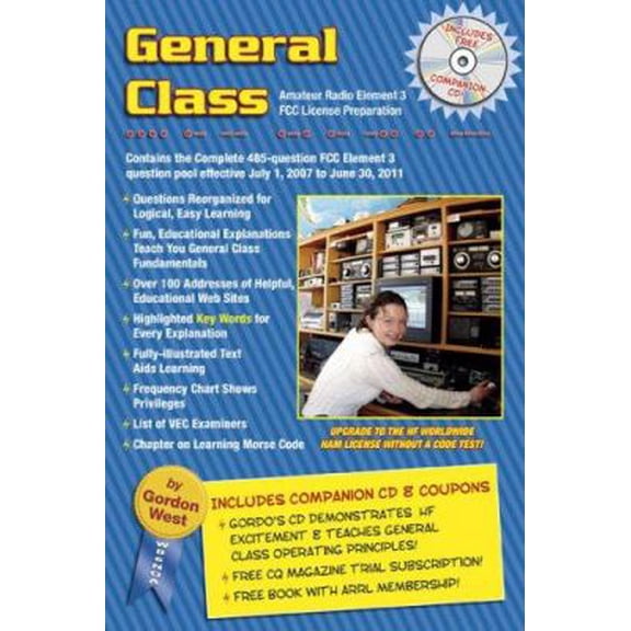 Pre-Owned General Class: FCC License Preparation for Element 3, General Class Theory by Gordon West (Hardcover), Textbooks, English