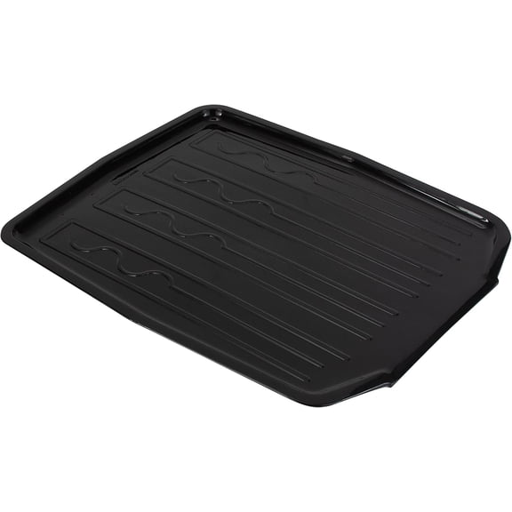 General Countertop Draining Tray | Dimensions: 18"x 15"x 1"| Designed for Stand Alone Dish Racks | Durable | Prevents Water Build Up | Black