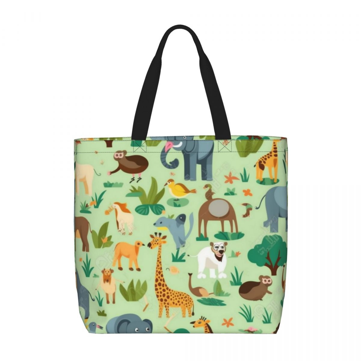 General Cute Animals Large Capacity Zipper Shoulder Bag