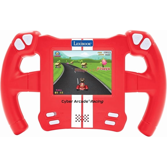 General, Cyber Arcade Racing, Motion Controlled Racing Console, 30 Racing, Action and Puzzle Games, Control by Tilting, Red, JL3150