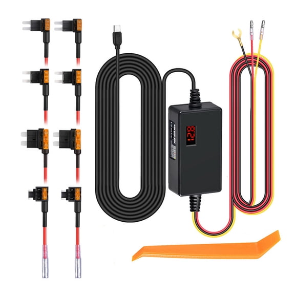 Hardwire set Car Electronics Hardwire Dashboard Cams Power Cable set Providing Stable Power Conversion for Car SUVs & Trucks