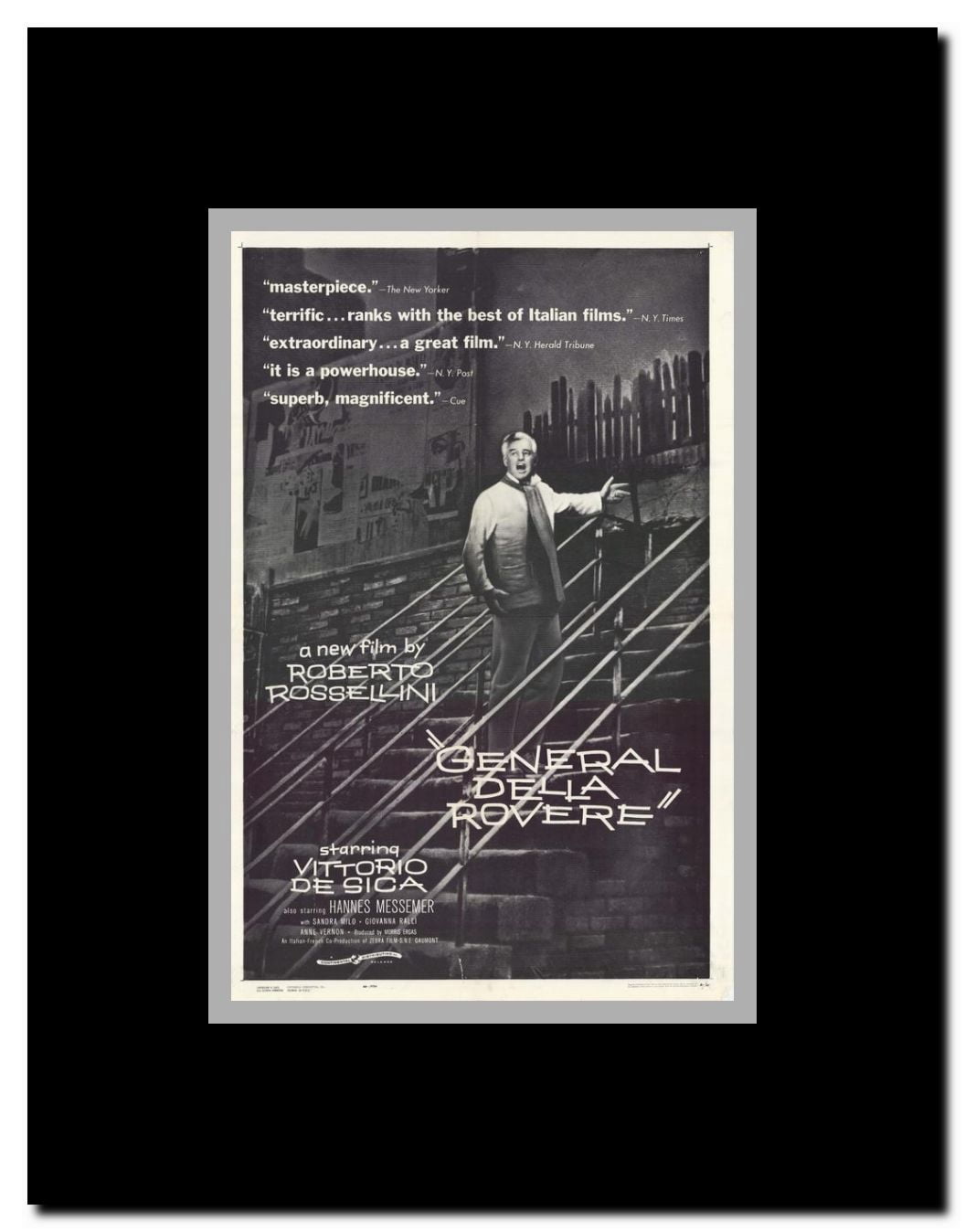 General Della Rovere Framed Movie Poster