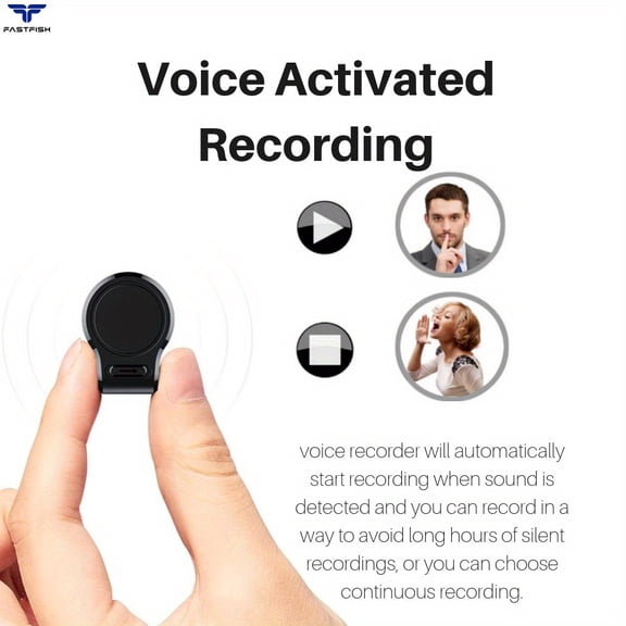 General Digital Voice Activated Recorder 32GB Mini Audio Recording Device