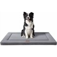 thumbnail image 1 of General Dog Bed for Crate, Medium/Large Dogs Crate Bed with Soft Wavy Plush Comfortable Anti-Slip Kennel Pad Washable Pet Beds Mat for Dogs & Cats, Grey, 1 of 6
