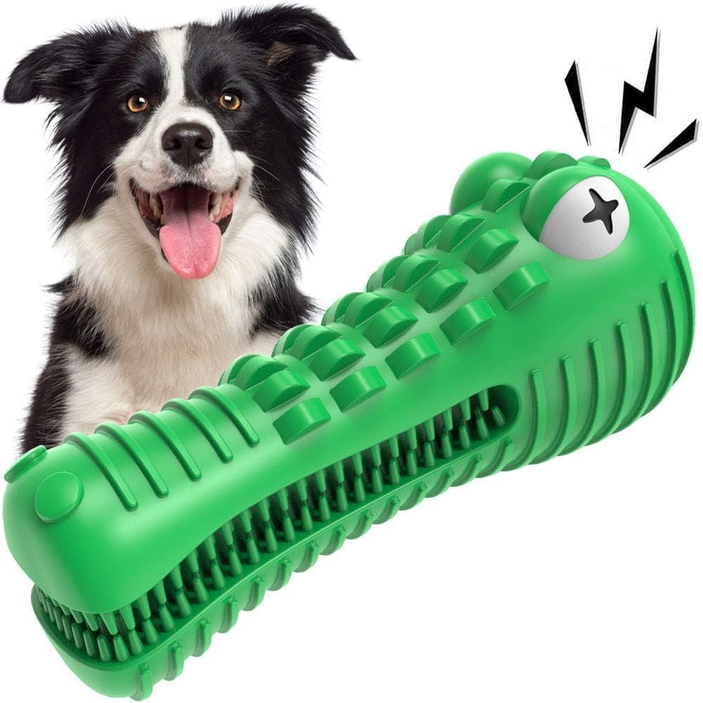General Dog Toys for Aggressive Chewers Large Medium Breed, Indestructible Dog Chew Toys, Squeaky Interactive Tough Extremely Durable, Dogs Toothbrush Toys to Keep Them Busy